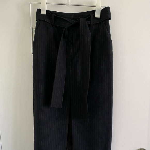 Wilfred Navy Blue Midi Skirt Size 0 - Picture 5 of 13